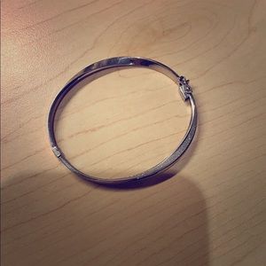 CHARM sparkle silver clasp bracelet